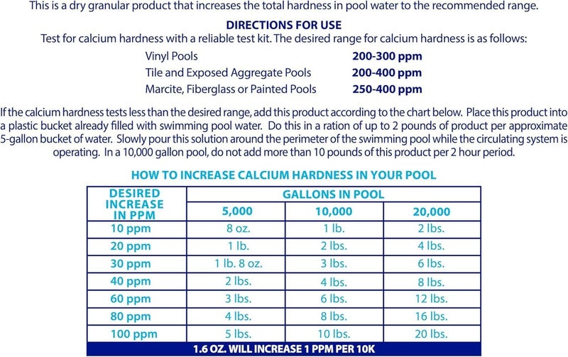 Robelle 8-Pounds Premium Pool Calcium Up, Calcium Hardness Increaser - Image 4
